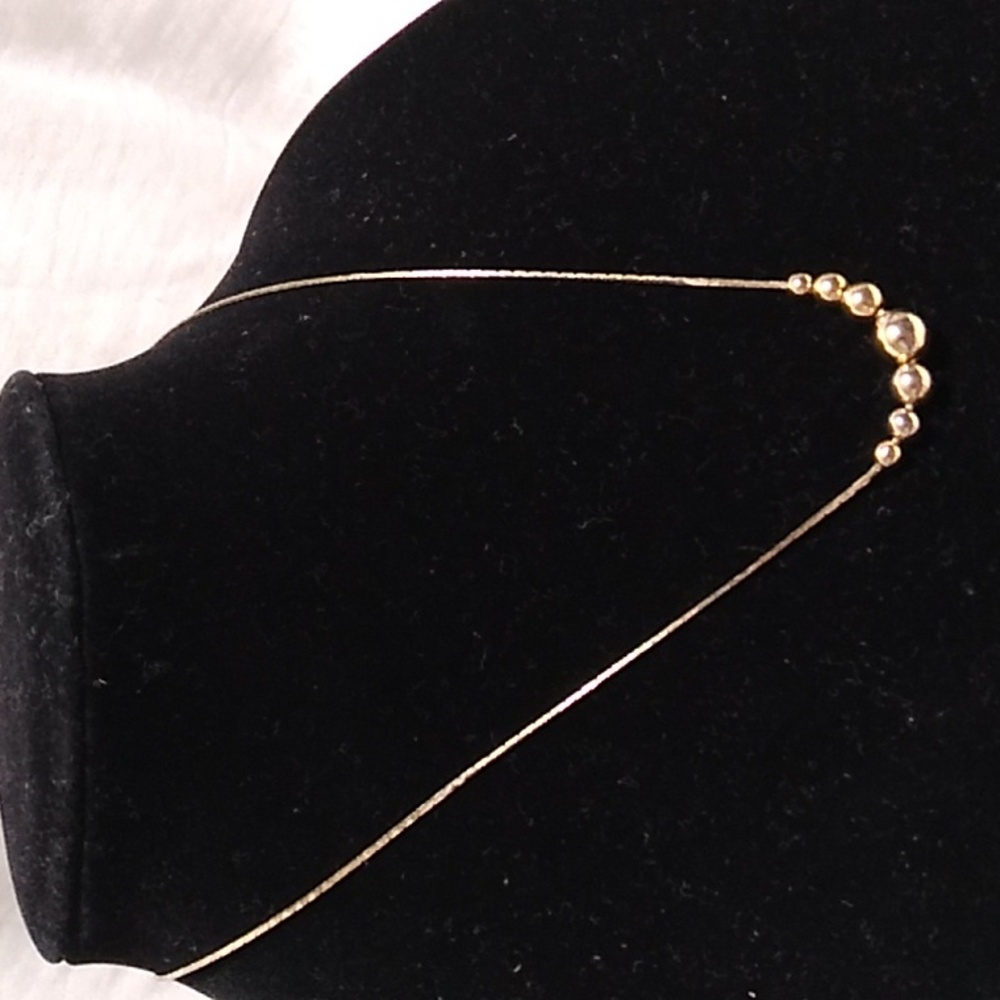 Pretty Gold Filled Necklace 8 1/2" Closed